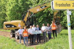 Grossansicht in neuem Fenster: Startschuss für den Neubau eines Geh- und Radweges entlang der Kreisstraße DLG 5 von Bissingen nach Warnhofen